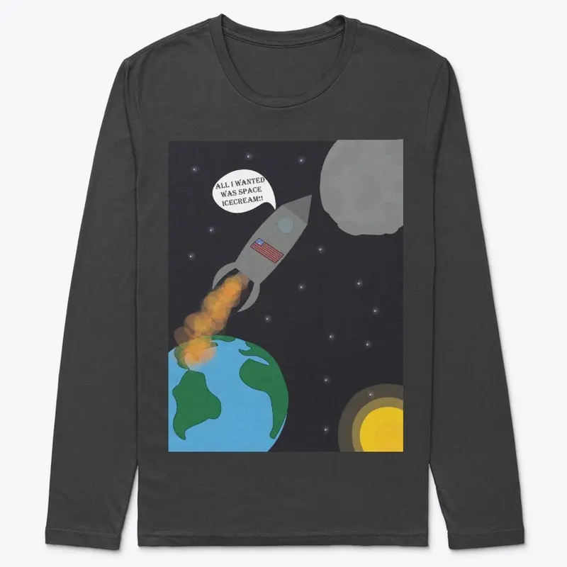 Space Ice Cream Long Sleeve